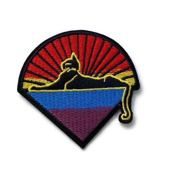 Sphinx Sunset Embroidered Patch - Picture 1 of 4